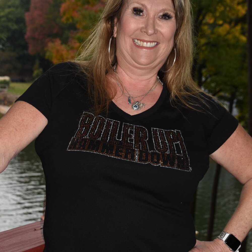 Purdue Boilermakers rhinestone VN short sleeved shirt  XS S M L XL XXL 1X 2…